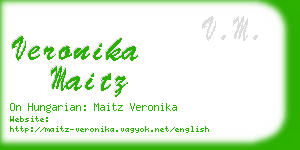 veronika maitz business card